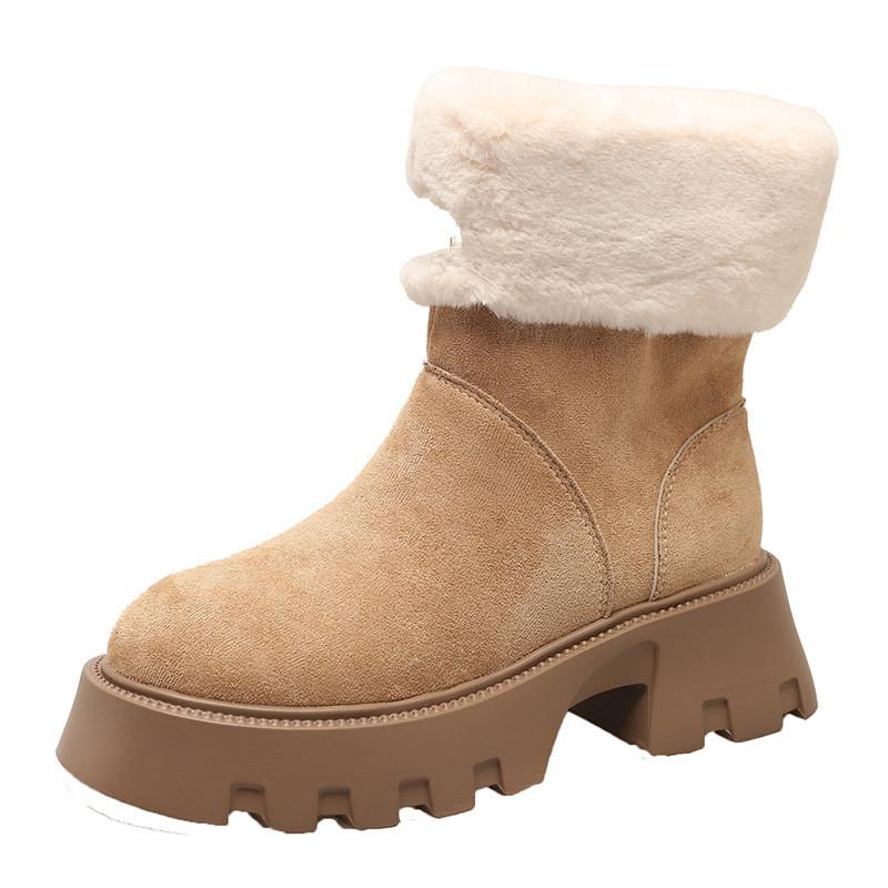 

Осенне-зимняя обувь. Женские сапоги на толстом и высоком каблуке. Зимние сапоги из точеной шерсти. Хлопок. 40 хаки