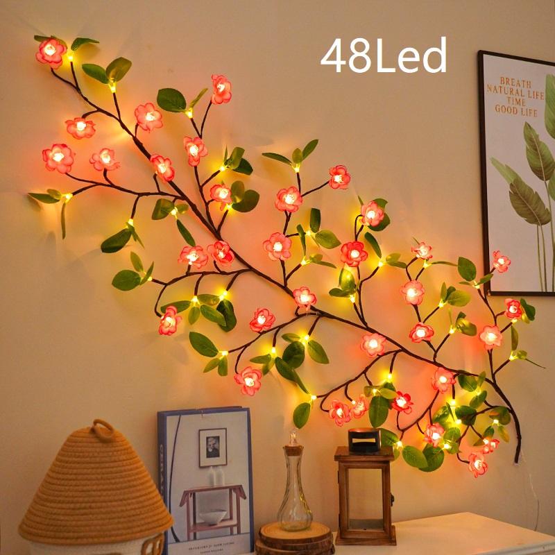 Led Vines Light Strings Willow Vine Branch Diy Light For Room Wall Wedding Party Decor Festival Decorations Garland Light