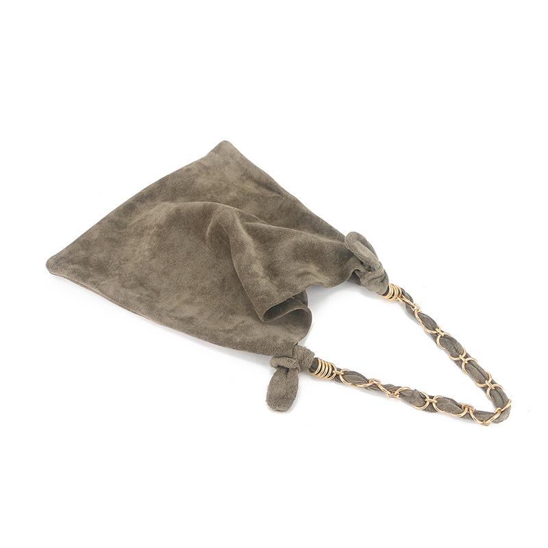 Women's Versatile Frosted Leather Tote Bag with Braided Rope Details - Large Capacity Shoulder Handbag