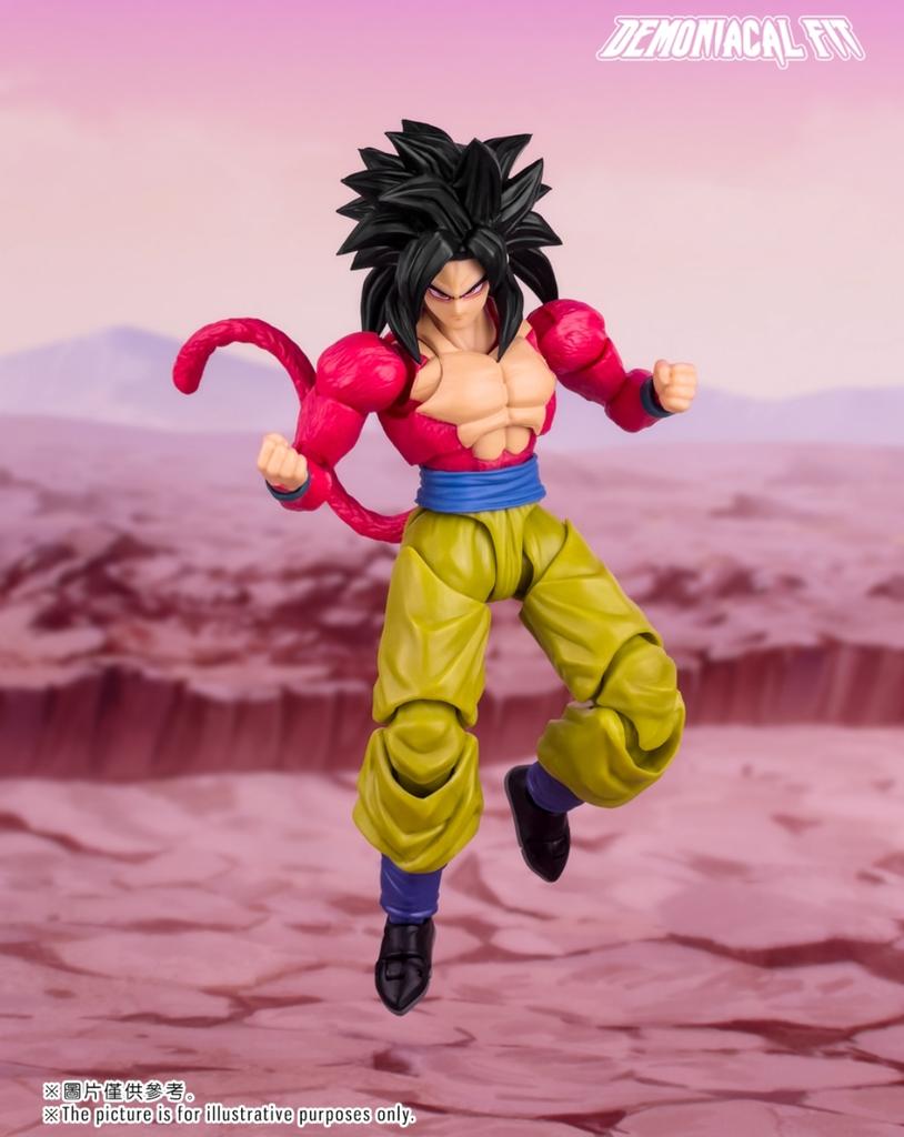 New Demoniacal Fit Super Saiyan 4 Goku Untamed Power Action Figure Kit Anime Gt Son Goku Ssj4 Model Collect Toys