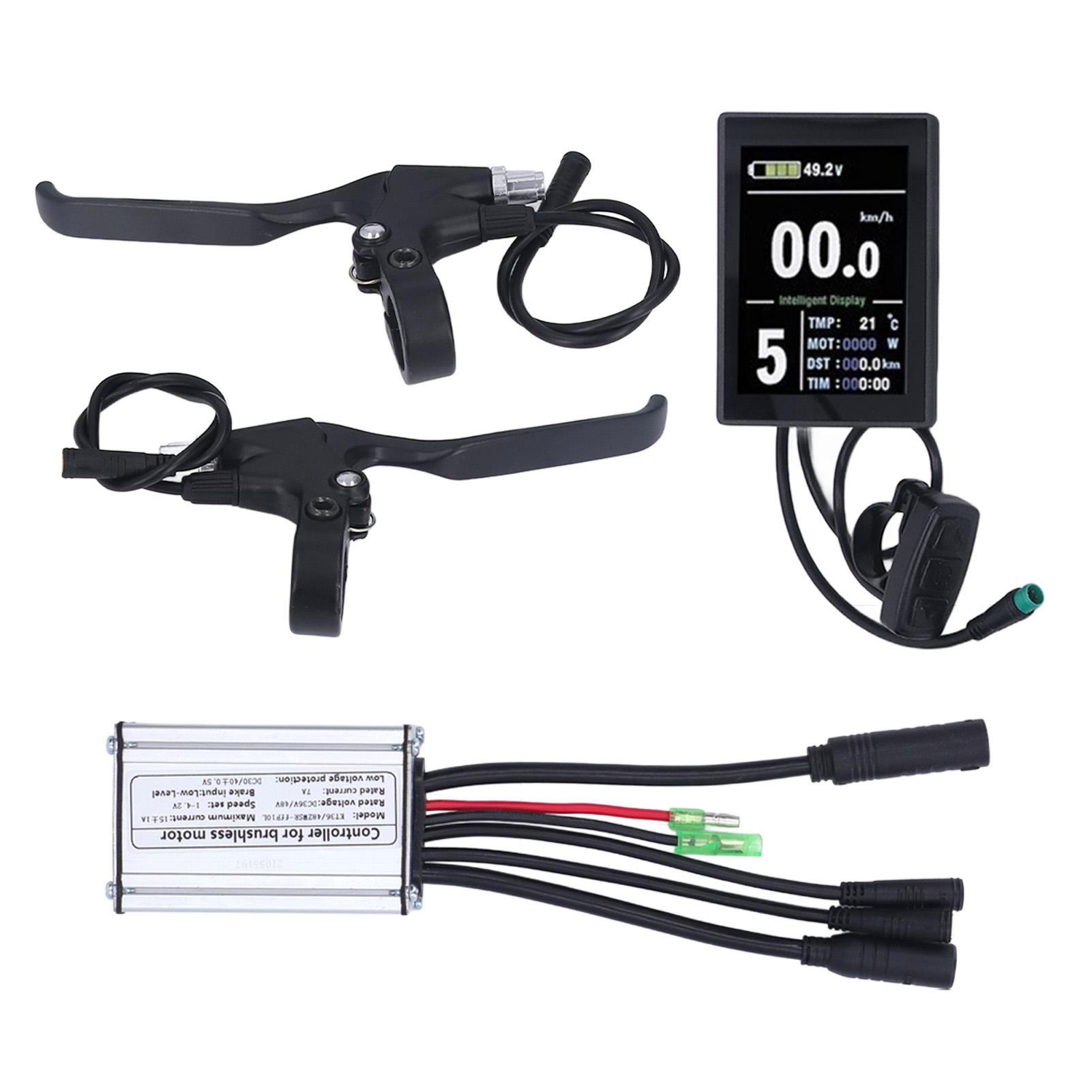Контроллер мотора электровелосипеда 15А с панелью LCD8S, полностью водонепроницаемый комплект для переоборудования дорожного велосипеда для мотора 250 Вт