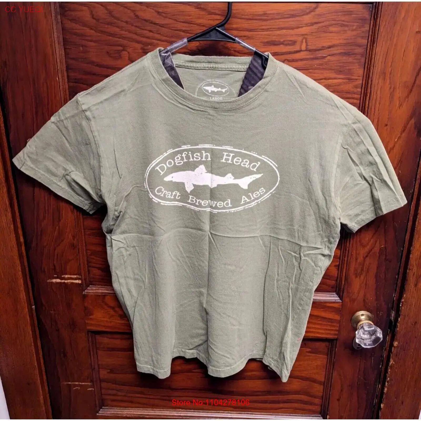 

Organic Cotton Dogfish Head Brewing Co T Shirt Men L Beer USA Made Cali vintage Washed Slightly fashion Soft 5XL різнокольоровий