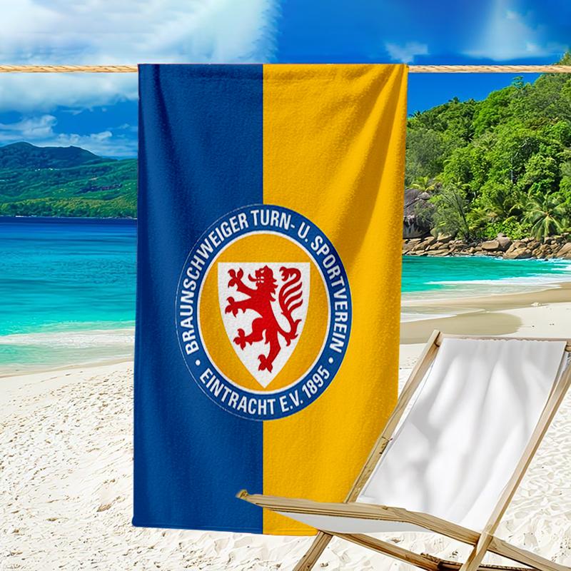 Braunsch-weiger Sportemblem Strandtuch - Weiche, Saugfähige Mikrofaser, Leicht, Ideal für Den Strand, Partys, Reisen, Camping Fan-Geschenke