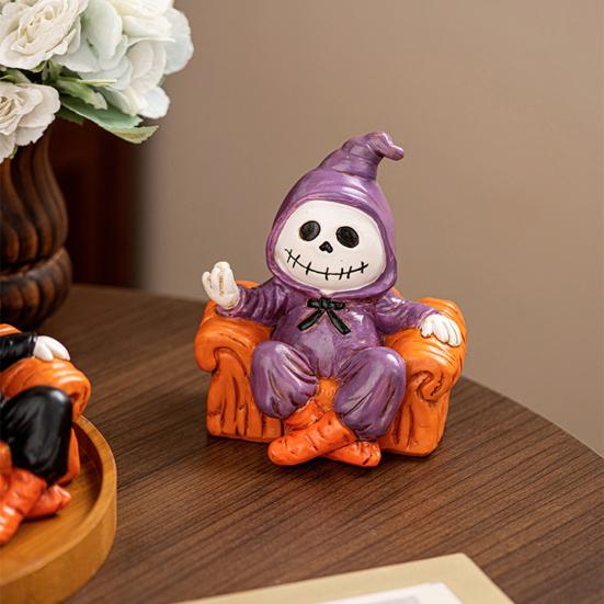 Halloween Ornament Sofa Geist Harzfigur Dekoration Innen Außen Tisch Mittelstück Partydeko Halloween Geschenk