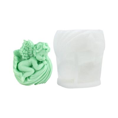 Silicone Candle Making Mould Detailed Angel Figure Heat Safe for Projects Creative Gift Christmas Home Decoration