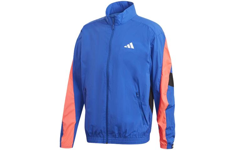 Adidas Jackets Men s Blue Stand Collar Moderate Other FS4048 XL