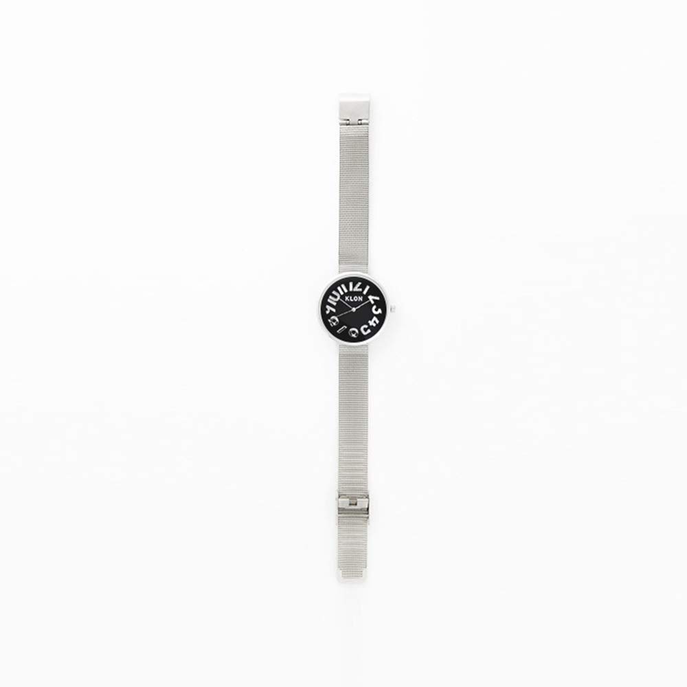 klon Pair Watch Couple Watch Pair Simple Silver Couple Ladies KLON HIDE TIME PAIR WATCH 33mm Men's [Combination Product] -SILVER MESH- Ver.SILVER