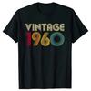 New Men 1960 64 Years Old T Shirt Oversize Printed Casual Tee Shirt Casual Short Sleeve Vintage Couples TShirt