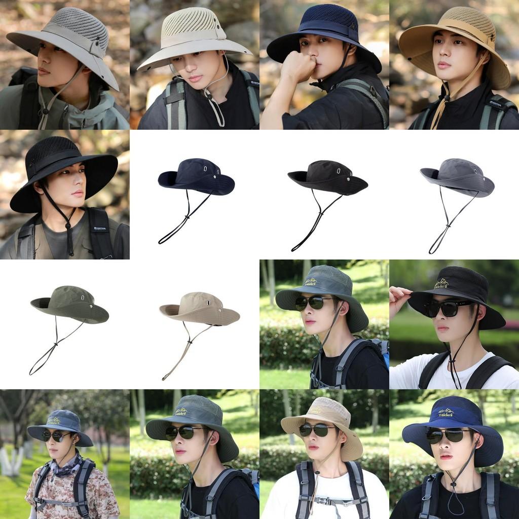 Outdoor Summer Fishermans Hat With Breathable Mesh Design And Letter Decoration