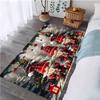 1pc 2D Flat Christmas Gnome Round Rug, Machine Washable, Non-Slip, Easy Clean, for Living Room & Bedroom