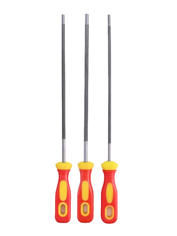 3pcs Sharpening Chainsaw Saw Chain Files Sharpener For Woodwork Chainsaw File Sharpening Chainsaw Saw Hand Tool
