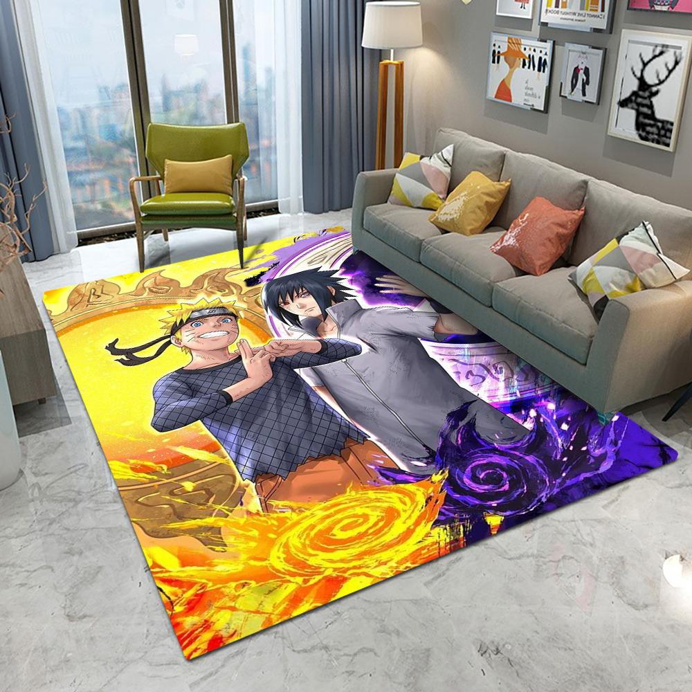  Japanese Anime Naruto Carpet Living Room Bedroom Kitchen Balcony Rug Non-slip Washable Mat Home Exquisite Home Ins Rug
