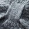 Thickening Cross Knitted Scarf Bib Snood Cowl Tube Thermal Neck Warmer Scarf  Winter