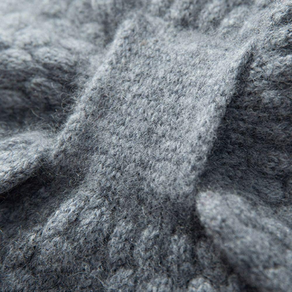 Thickening Cross Knitted Scarf Bib Snood Cowl Tube Thermal Neck Warmer Scarf  Winter