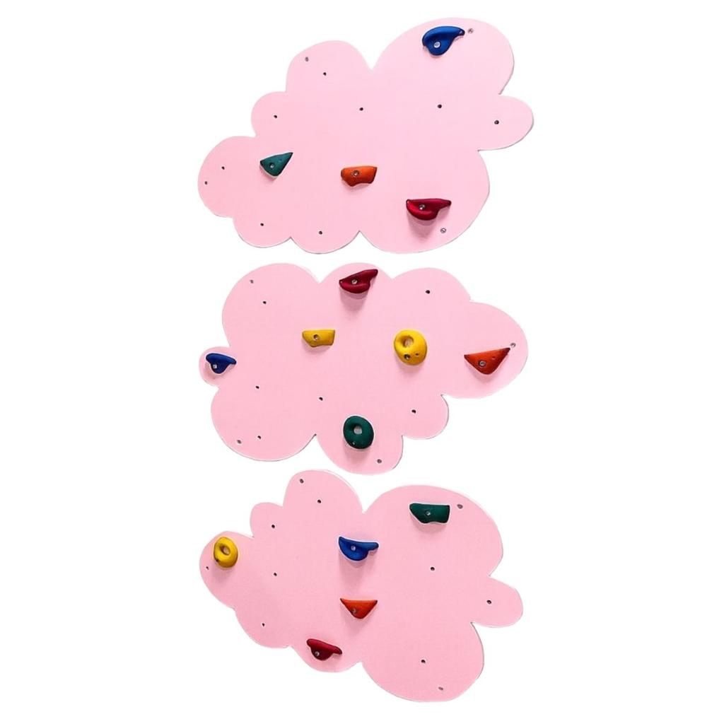 Climbing Wall Cloud 3 White - Gray Holds