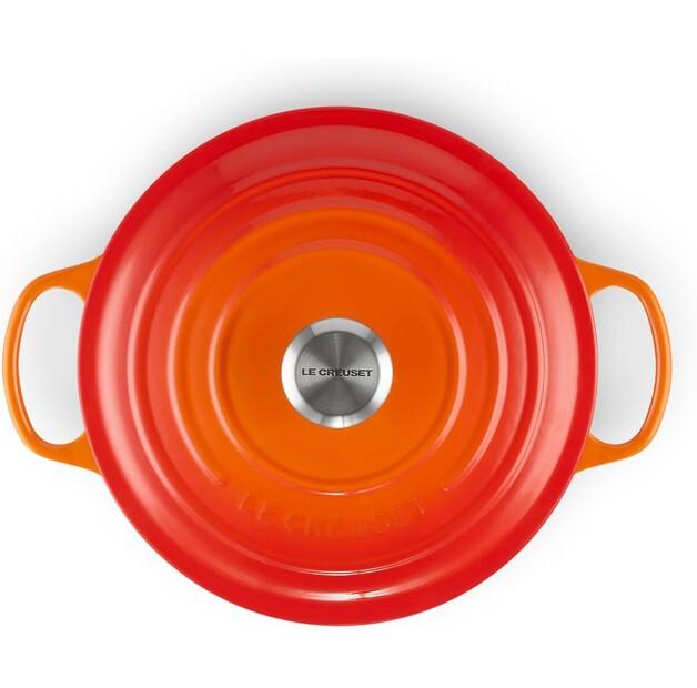 Чугунная жаровня Le Creuset Signature круглая 26 см духовка красная 5,3 л (21177260902430)