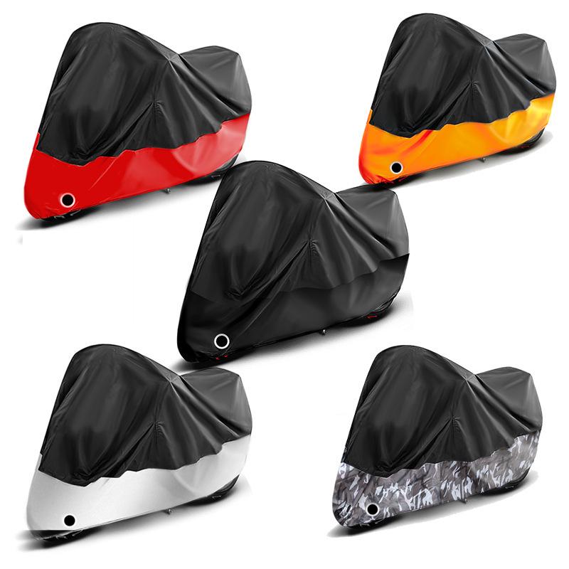 

Custom Logo Motorcycle Cover: Rain, Sun, & Dust Protection, Silver Two-Tone, Electric Vehicle Compatible 190x85x115CM