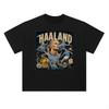 T-shirt Collage Calcio Retrò Erling Haaland, Maglietta Grafica Vintage Calcio