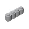 Compatible Building Block Small Particle Miniature Building Block Building Scene Spare Parts 30137 Wall Brick 1X4 Fence Brick Wave Pattern