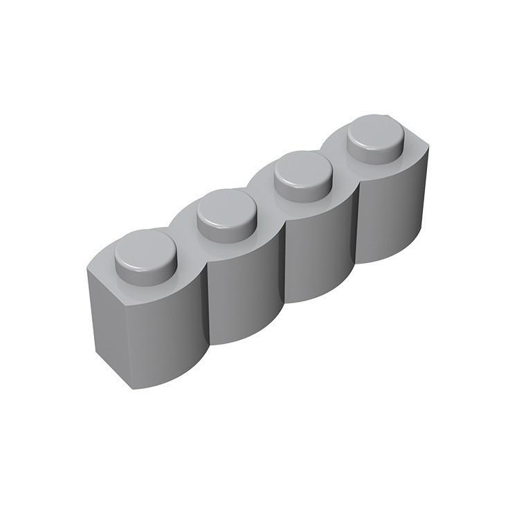 Compatible Building Block Small Particle Miniature Building Block Building Scene Spare Parts 30137 Wall Brick 1X4 Fence Brick Wave Pattern