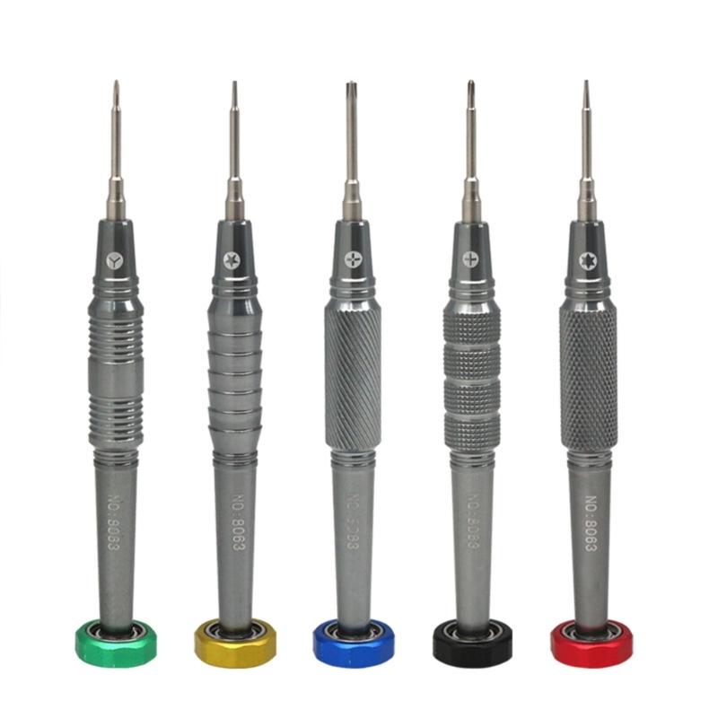 Präzisions-Pentalobe-Schraubendreher für die Elektronikreparatur Magnetische Spitze und drehbare Kappen für Mobiltelefone und kleine Geräte