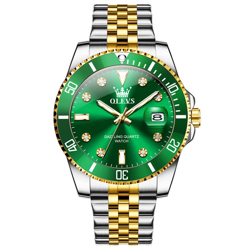 OLEVS Pánské hodinky Luxusní originální hodinky Quartz Trendy Módní Značka Automatic Date Vodotěsné pánské hodinky