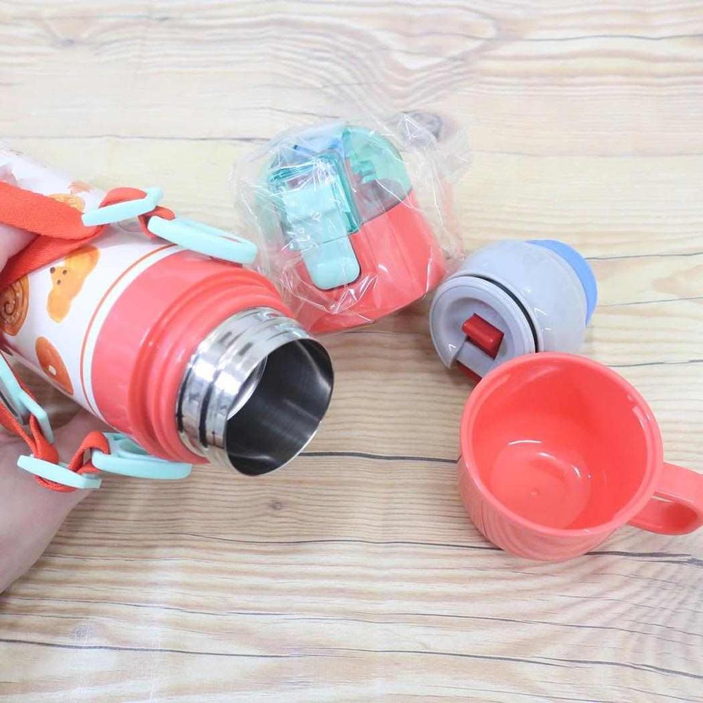 Skater Stainless Steel Water Direct Drinking Cup Drinking Lightweight and Bread Thermal Cold Water Sports Bottle for Water Children's Bottle, 2-way,