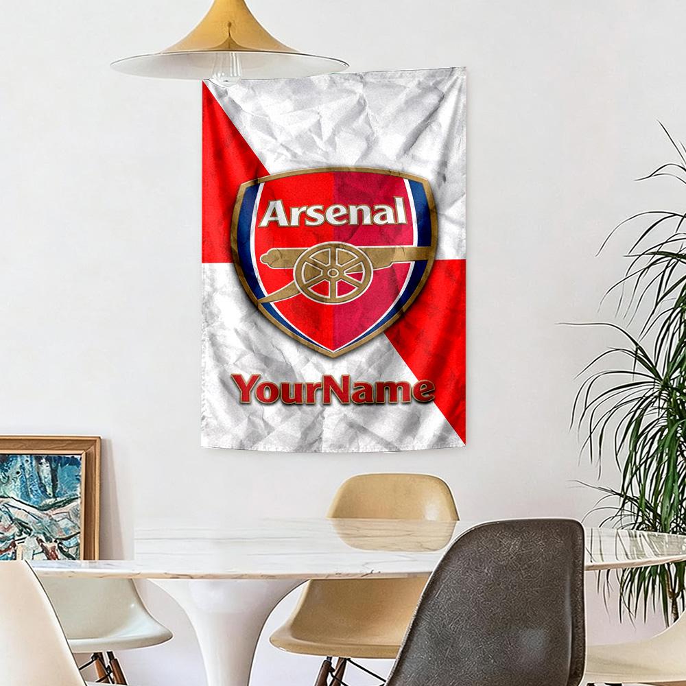 Arsenal Custom Your Name Wall Decor Tapestry Art For Pet Memorial Birthdaywedding Party Backdrop Family Gift
