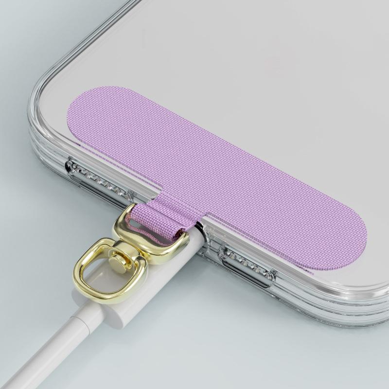 0,3 mm Robust Metall Mobiltelefon Fäste Flik 360 Graders Rotation Telefon Hängrem Packning Ersättning Telefon Snodd Patch Klämma