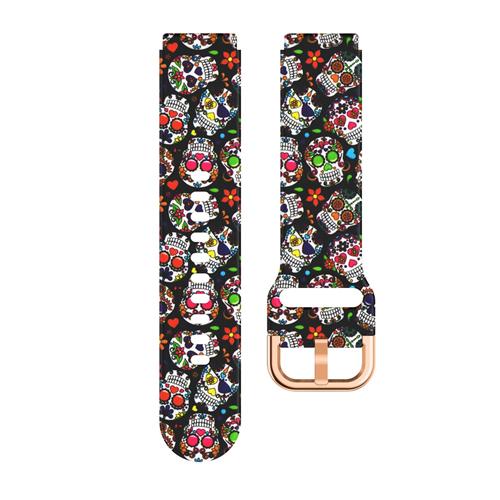 Klassisches 18-mm-Uhrenarmband für Garmin Venu 2S, Leopardenmuster, Sport-Silikonarmband für Garmin Forerunner 255S, Bandzubehör