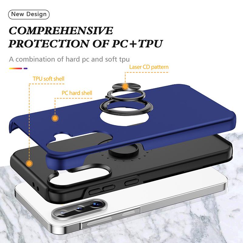 Samsung A56/A57 Magnetic Car Phone Case Holder with Hidden Ring, Full Coverage, Anti-Drop Protection