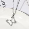 Steel Stylish Titanium Butterfly Crystal Chain Necklace For Women Perfect For Occasion Any
