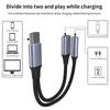 Type C To 3 5mm PD 60W USB AUX Cable Converter with 2 In 1 Headphone Jack Adapter Audio Cable for Huawei Earphone