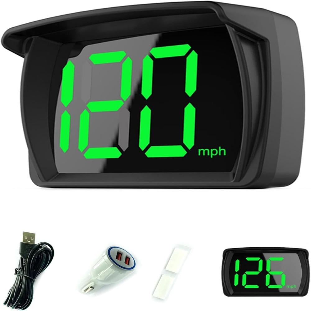 Digital Display HUD Head Up Display LED Large Font Display Universal Speedometer Display For Car