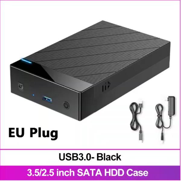 2.5/3.5 Inch HDD Case USB 3.0 To SATA External Hard Drive Support 12TB Hard Drive Enclosure 5Gbps High Speed Adapter for PC Lapop