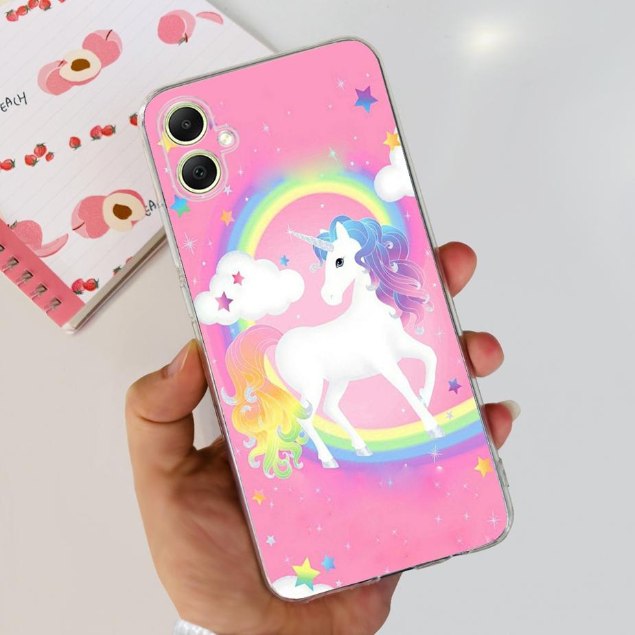 For Samsung Galaxy A05 Case SM-A055F Cute Painted Back Cover Phone Case For Samsung A05 A 05s Galaxy A05s Soft TPU Fundas Bumper