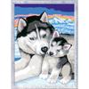 CreArt Kids 18x24cm Doux bisous de Husky, Kit de peinture par numéros Numéro d'Art, Dès 7 ans, 25829, Ravensburger