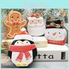 Kreative Weihnachts-Cartoon-Blechdose für Süßigkeiten, Kekse, Geschenke Perfekt für Kinder