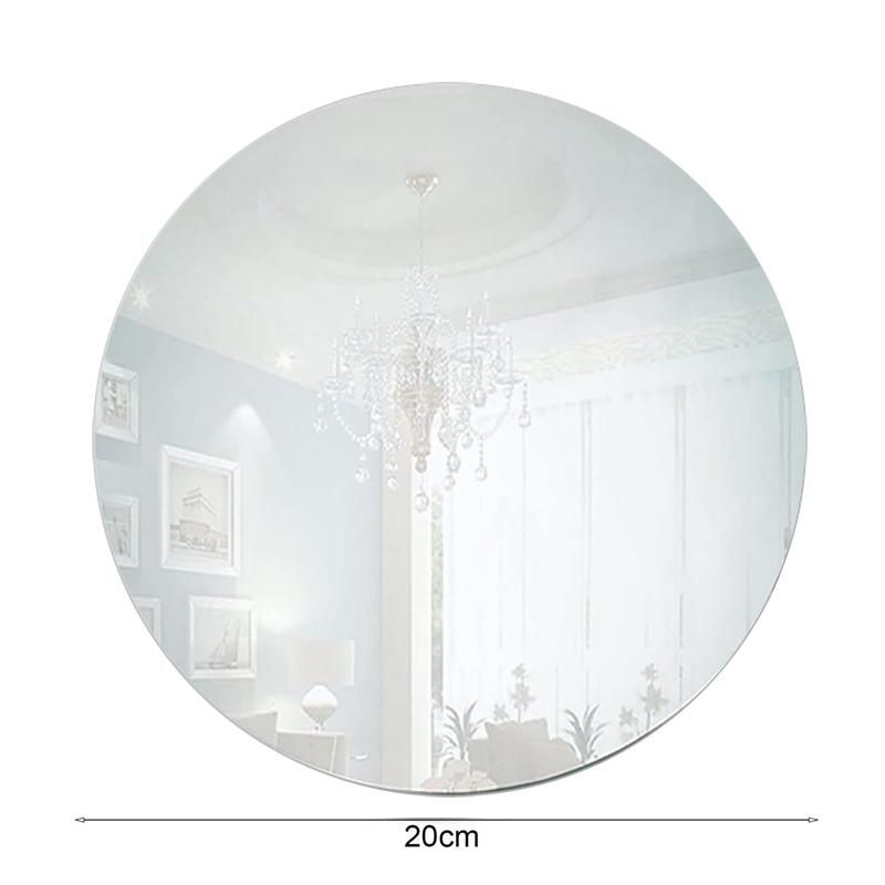

5 шт. 20 см акриловая круглая зеркальная тарелка круглая подставка для свечей свадебные центральные украшения для столов день рождения вечеринка рождественское украшение для дома