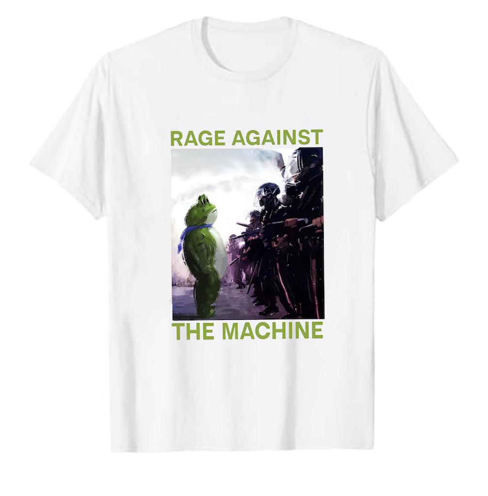 Rage Against The Machine Tshirt Portland Frog Protest Anti Protest Meme Activist Sweatshirt Mens Graphic Tshirts Adult