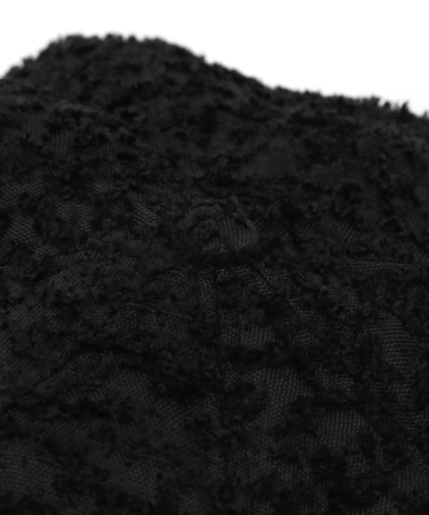 Eondeokeonteulolseutyudio Autumn Beret Bread Beret / Rough Tx / M Black