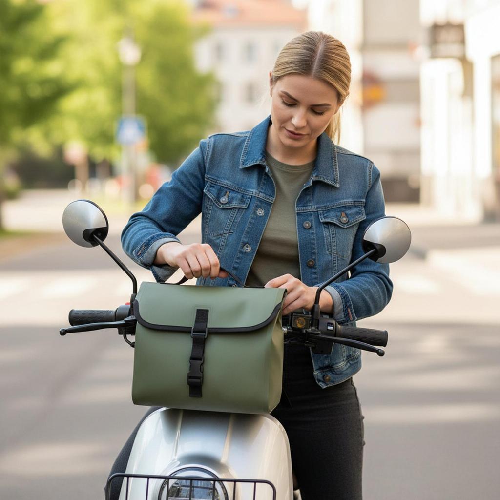 Motorcycle Tool Bag Leather Saddle Backpack Motorcycle Front Seat Tail Bag For Phone Card Drinks Bottle Key Camera Highway Daily