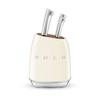Set of 6 Stainless Steel Knives Cream - Smeg