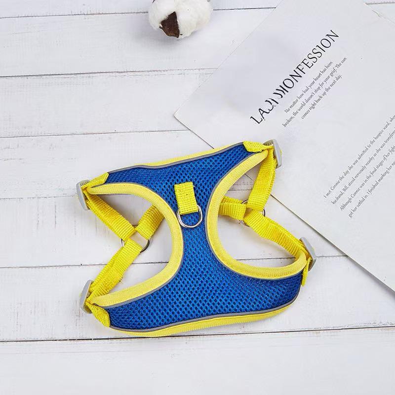 Breathable Reflective Pet Harness Vest with Leash for Cats & Dogs