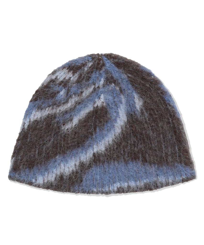 MAHAGRID Destroyed Eclipse Hairy Beanie Brown(Mg2Efmab38A)