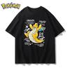 Pokémon  Anime Dragonite Creative Short Sleeved T-shirt for Men and Women Summer New Harajuku Loose Casual Versatile Top