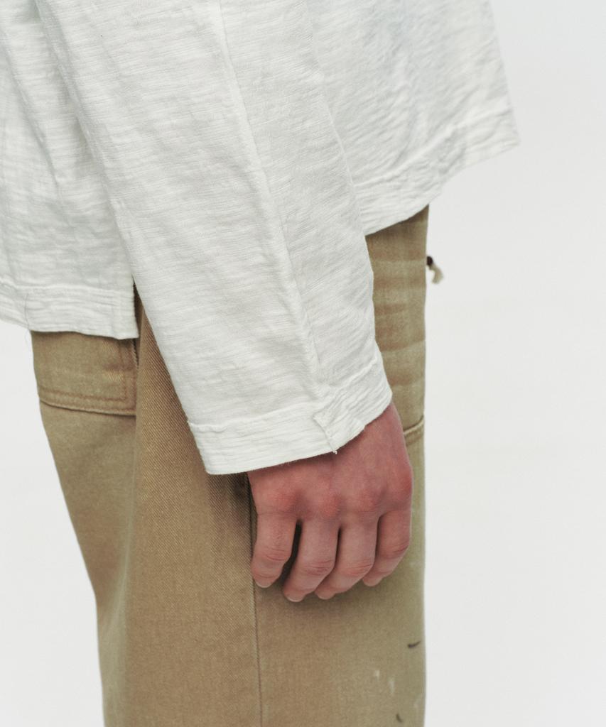 Hoite Raw Long Sleeve T-Shirt (White)