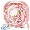 (Pink) Desk Fan Portable Fan, USB Fan Silent Powerful Personal Fan, 3 Speed Mini Desktop Fan Cooling Desk Fan USB for Home Office Bed