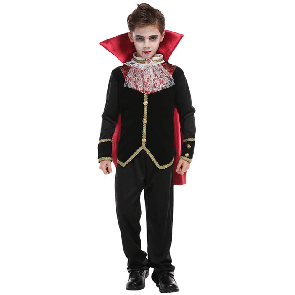 

[Emfay] Dracula Cosplay for Kids, Vampire Costume, Halloween, Vampire Costume, Aristocrat, L