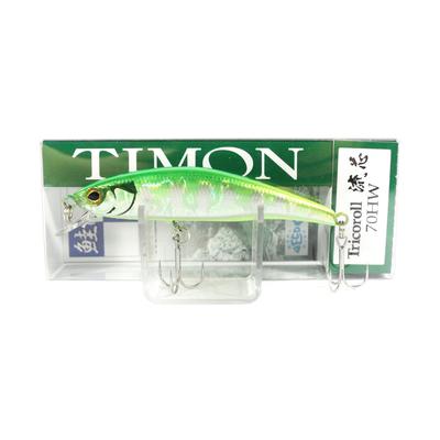 Jackall Timon Tricoroll Ryushin 70 HW Sinking Lure Flash Green Back (9976)